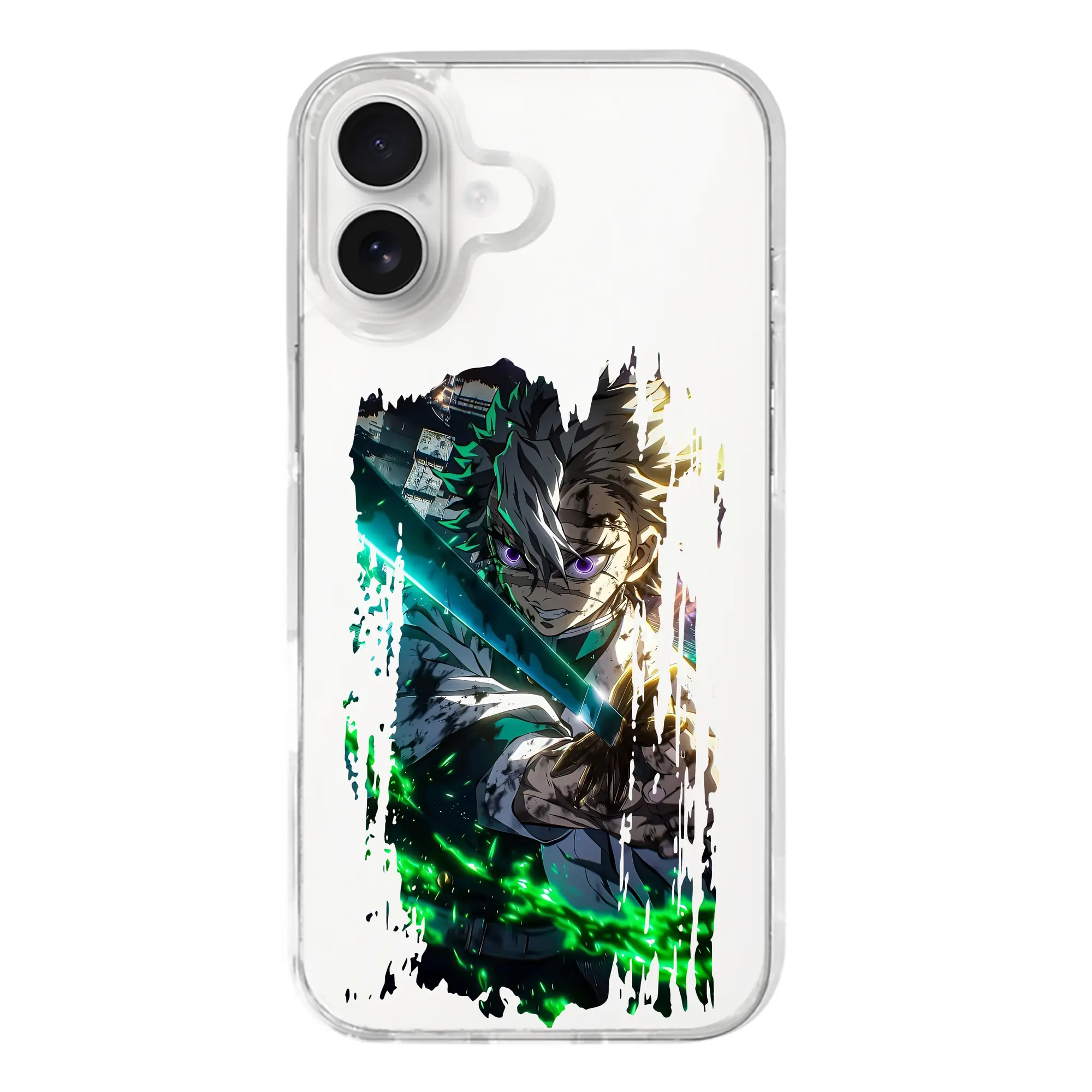 鬼滅の刃 グッズ,不死川 実弥 - iPhone 17シリーズ 透明スマホケース – 薄型・耐衝撃・精密フィット保護カバー